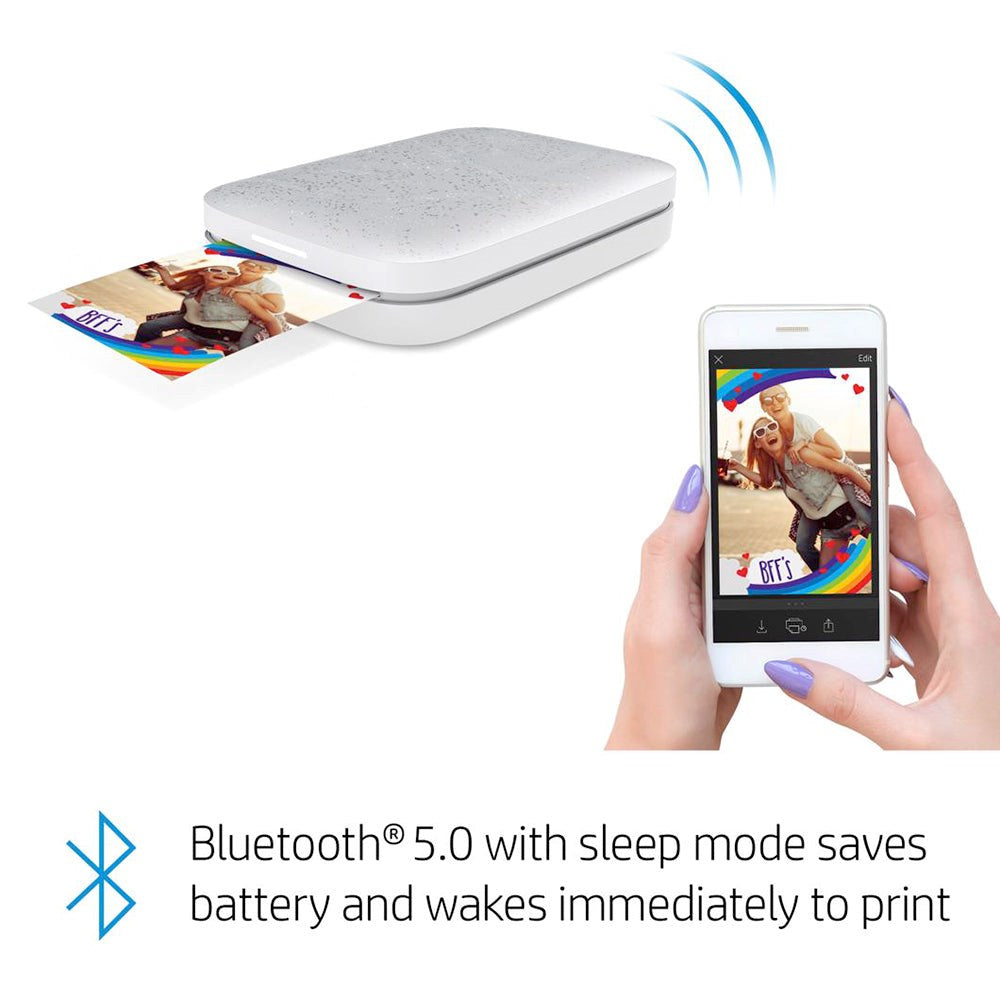 HP Sprocket Luna Mobil Fotoprinter 5 x 7,6 cm m. Fotopapir