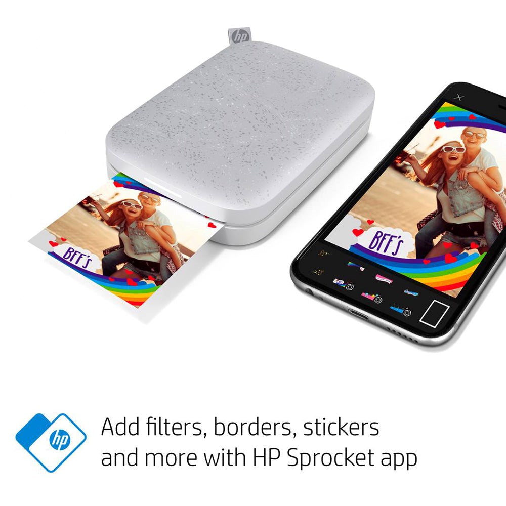 HP Sprocket Luna Mobil Fotoprinter 5 x 7,6 cm m. Fotopapir