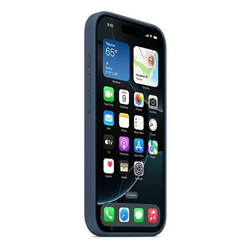 Original Apple iPhone 16 Pro Silikone Cover - MagSafe Kompatibel - Denim (MYYK3ZM/A)
