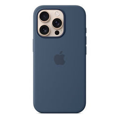 Original Apple iPhone 16 Pro Silikone Cover - MagSafe Kompatibel - Denim (MYYK3ZM/A)