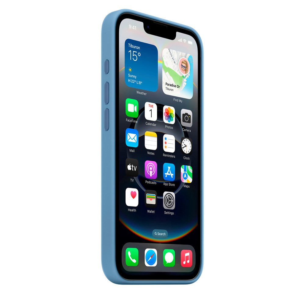 Original Apple iPhone 17e / 16e Silikone Cover - Winter Blue (MD3Q4ZM/A)