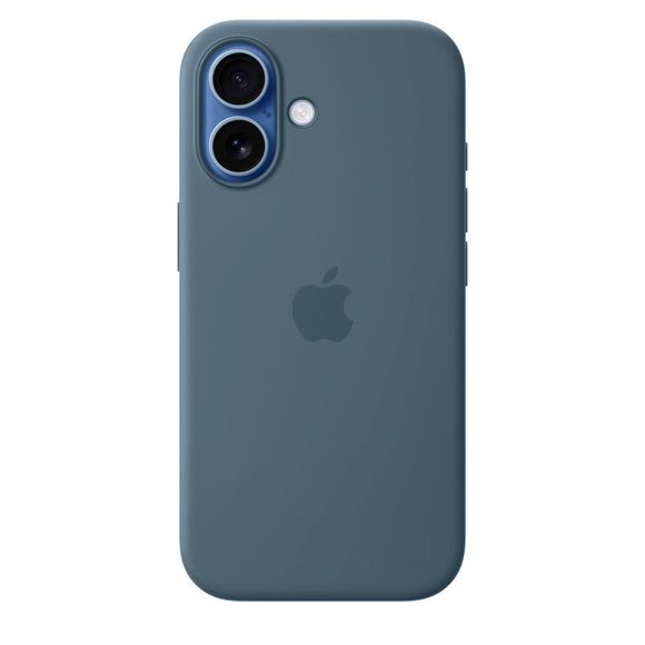 Original Apple iPhone 17 Silicone Case - MagSafe Kompatibel - Anchor Blue (MGEW4ZM/A)