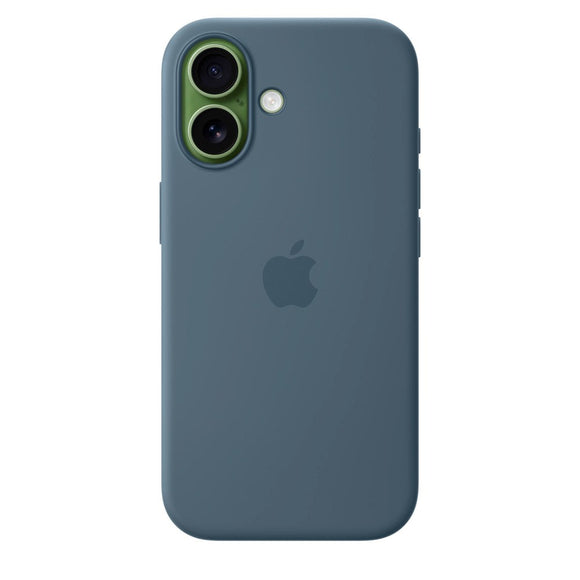 Original Apple iPhone 17 Silicone Case - MagSafe Kompatibel - Anchor Blue (MGEW4ZM/A)