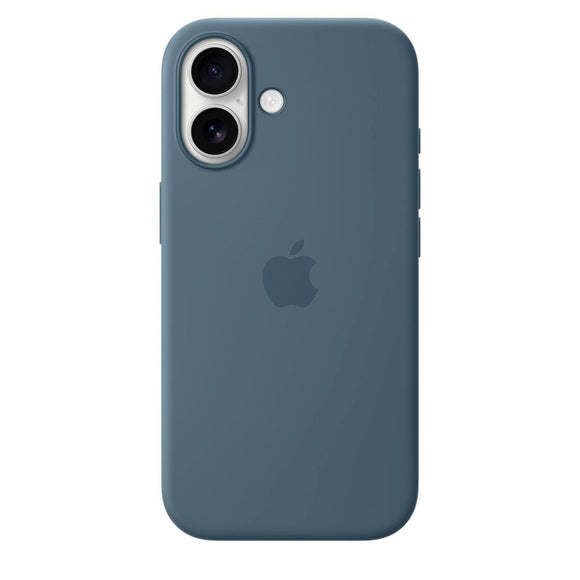 Original Apple iPhone 17 Silicone Case - MagSafe Kompatibel - Anchor Blue (MGEW4ZM/A)