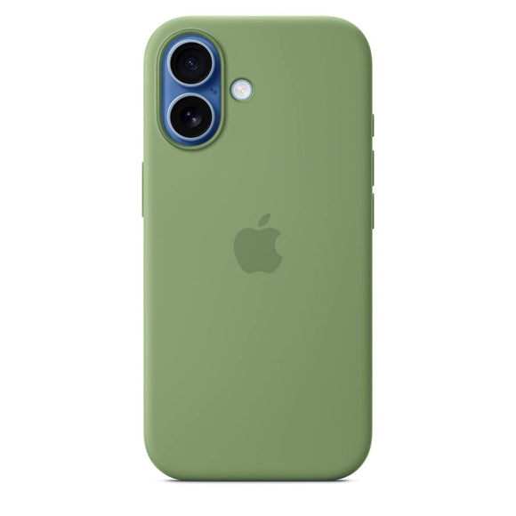 Original Apple iPhone 17 Silicone Case - MagSafe Kompatibel - Light Moss (MGEX4ZM/A)
