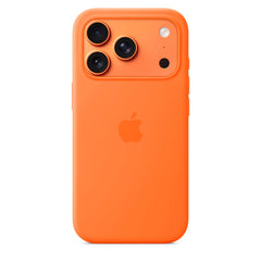 Original Apple iPhone 17 Pro Silicone Case - MagSafe Kompatibel - Orange (MGFE4ZM/A)