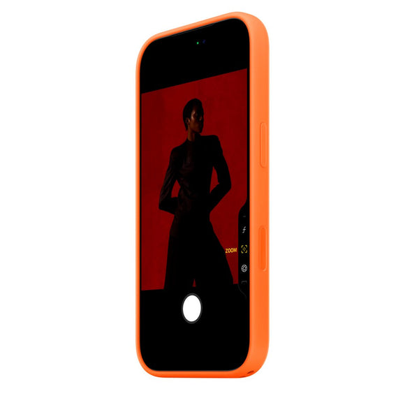 Original Apple iPhone 17 Pro Silicone Case - MagSafe Kompatibel - Orange (MGFE4ZM/A)
