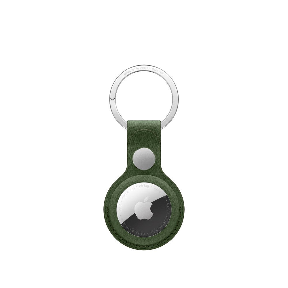 Original Apple AirTag 1. & 2. Gen. FineWoven Key Ring - Moss (MGFX4ZM/A)