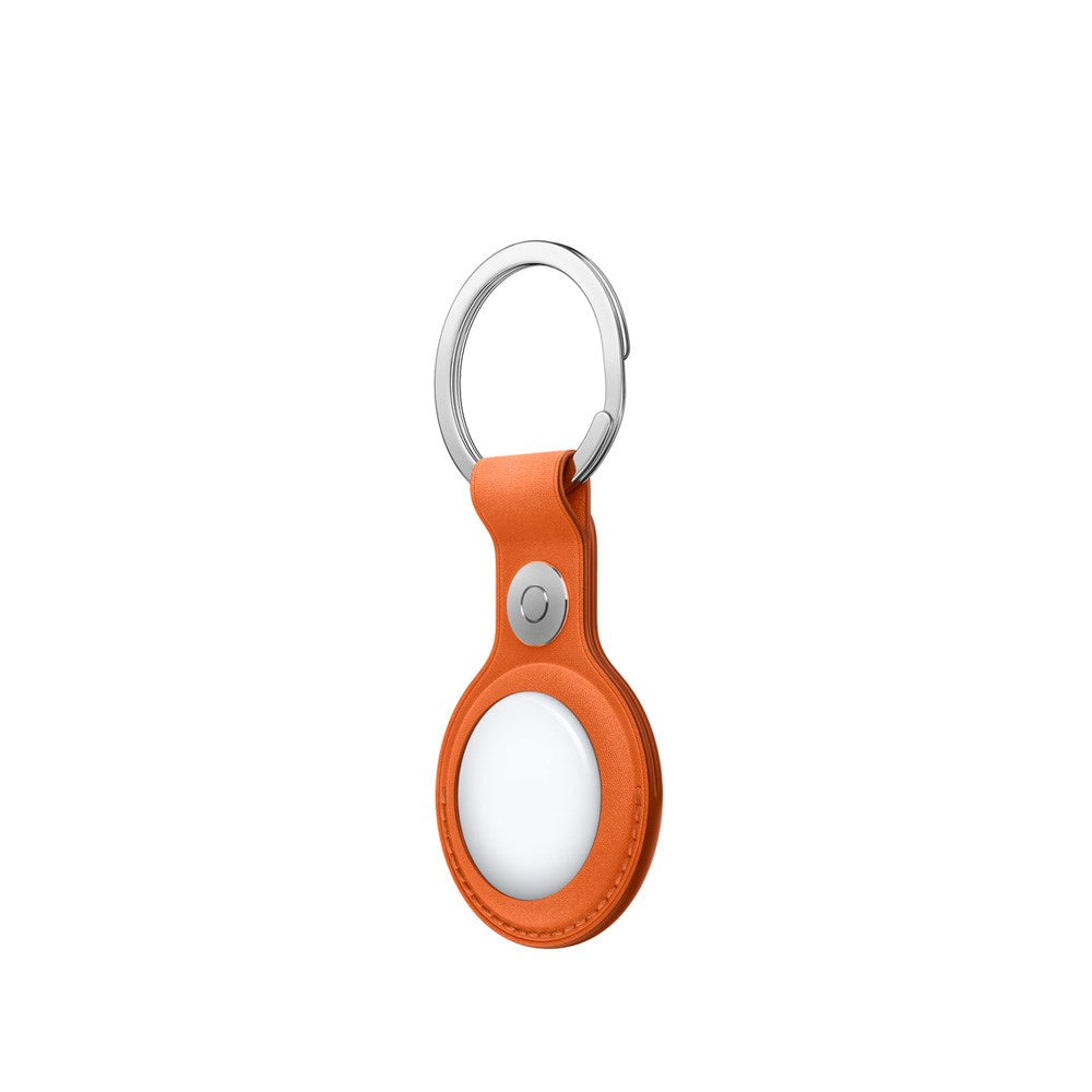 Original Apple AirTag 1. & 2. Gen. FineWoven Key Ring - Fox Orange (MGFY4ZM/A)