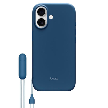 Original Apple Beats iPhone 17 Cover m. Strop - MagSafe Kompatibel - Bedrock Blue