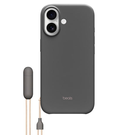 Original Apple Beats iPhone 17 Cover m. Strop - MagSafe Kompatibel - Granite Gray
