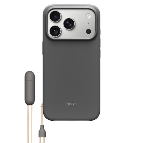 Original Apple Beats iPhone 17 Pro Cover m. Strop - MagSafe Kompatibel - Granite Gray