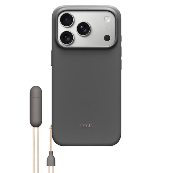Original Apple Beats iPhone 17 Pro Cover m. Strop - MagSafe Kompatibel - Granite Gray