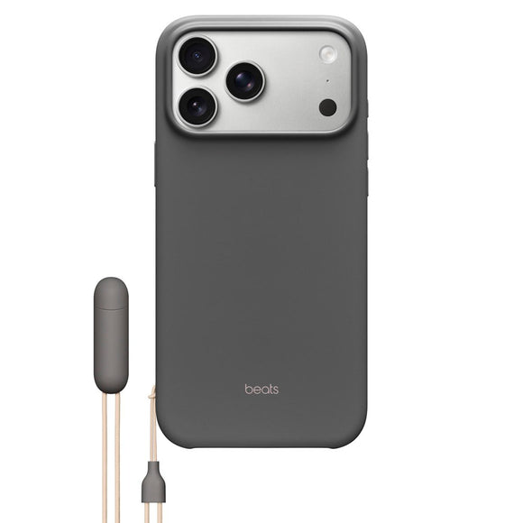 Original Apple Beats iPhone 17 Pro Max Cover m. Strop - MagSafe Kompatibel - Granite Gray