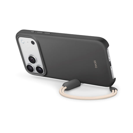 Original Apple Beats iPhone 17 Pro Max Cover m. Strop - MagSafe Kompatibel - Granite Gray