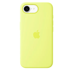 Original Apple iPhone 16e Silikone Cover - Neon Yellow (MGYW4ZM/A)