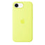 Original Apple iPhone 16e Silikone Cover - Neon Yellow (MGYW4ZM/A)