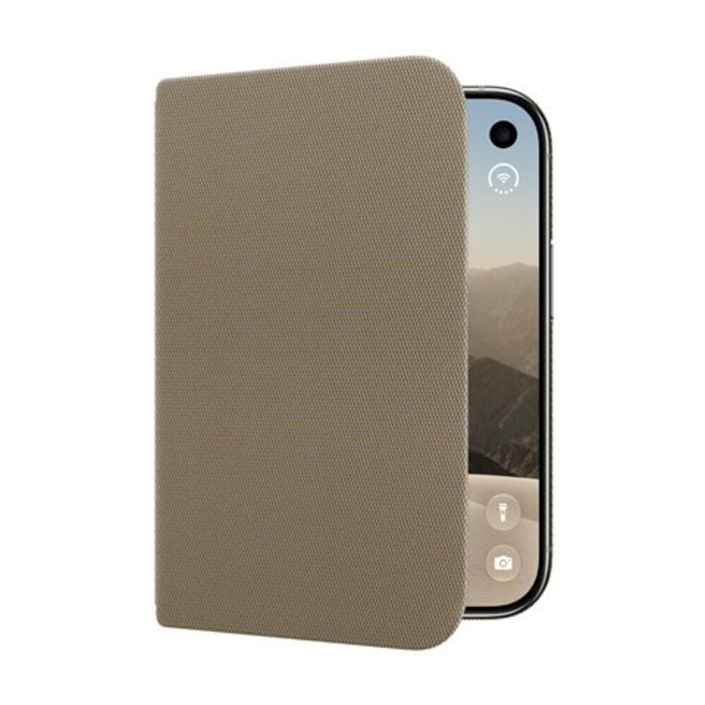 iPhone Duo Original Apple Folio Case m. Kickstand - MagSafe Kompatibel - Taupe (MKR64ZM/A)