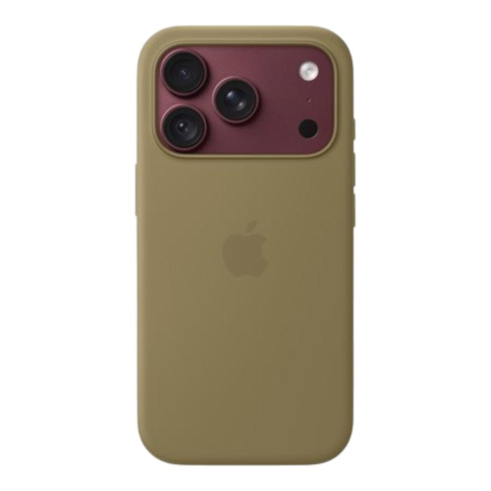Original Apple iPhone 18 Pro Silicone Case - MagSafe Kompatibel - Olive (MK8V4ZM/A)
