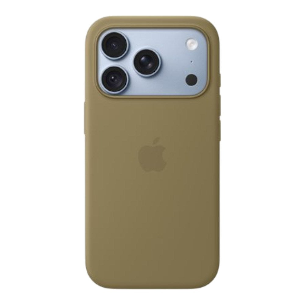 Original Apple iPhone 18 Pro Silicone Case - MagSafe Kompatibel - Olive (MK8V4ZM/A)