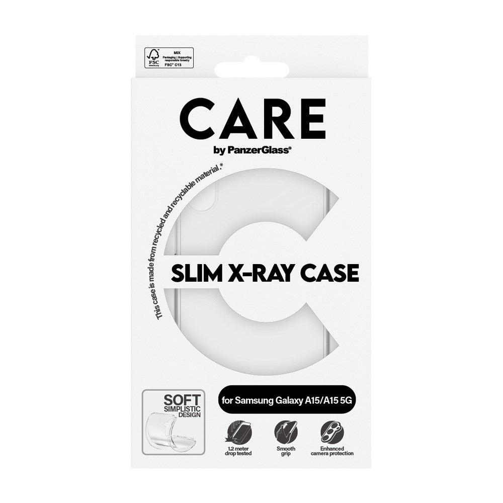 CARE by PanzerGlass Samsung A15 / A15 (5G) FASHION X-Ray Soft Basic Case - Transparent