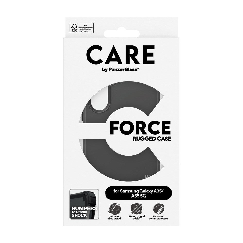 CARE by PanzerGlass Samsung Galaxy A35 (5G) / A55 (5G) Fashionable FORCE Case - Sort