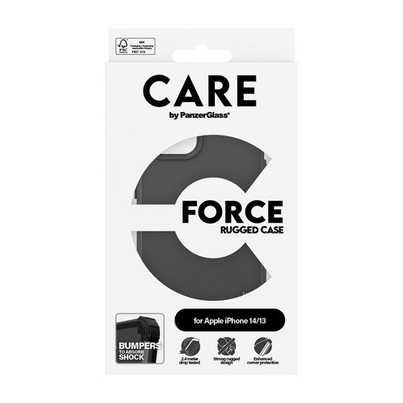 CARE by PanzerGlass iPhone 14 / 13 Fashionable FORCE Case - Sort