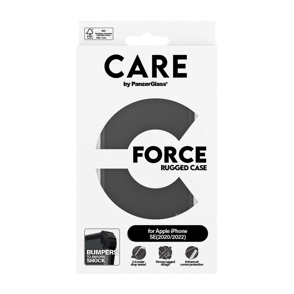 CARE by PanzerGlass iPhone SE (2020 / 2022) Fashionable FORCE Case - Sort