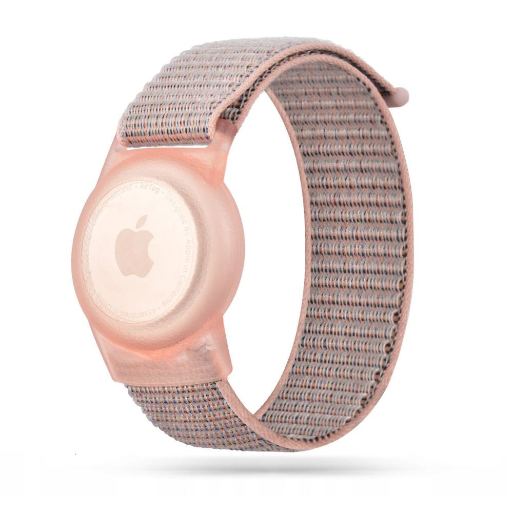 Apple AirTag 1. & 2. Gen. Rem til Børn - Tech-Protect Nylon - Lyserød