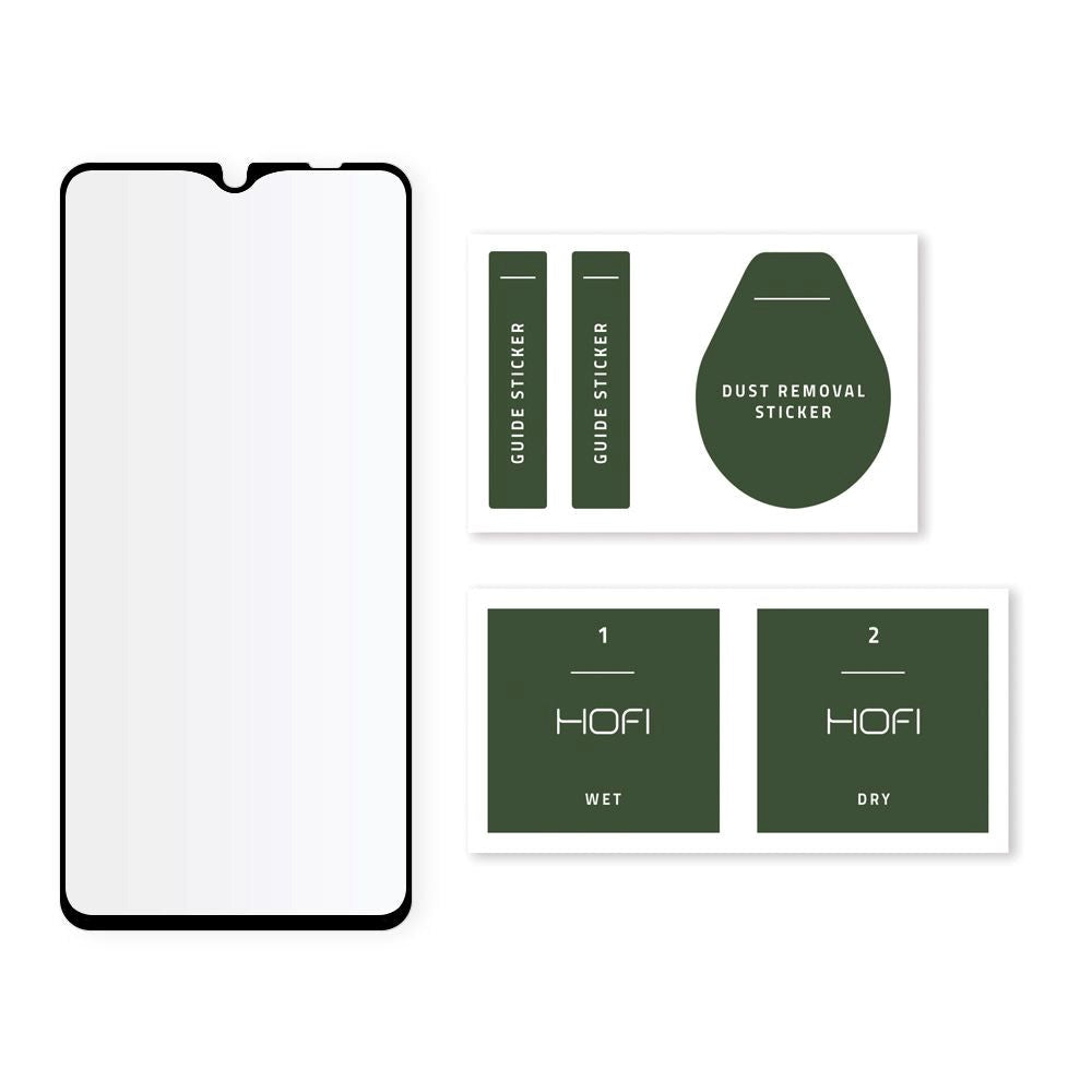 Xiaomi Redmi Note 9T (5G) Hofi Glass Pro+ Skærmbeskyttelse - Case Friendly - Sort kant