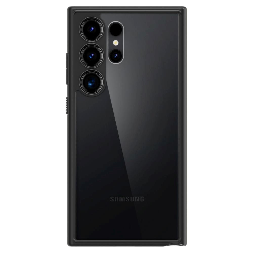 Samsung Galaxy S24 Ultra Spigen Ultra Hybrid Cover - Gennemsigtig / Sort