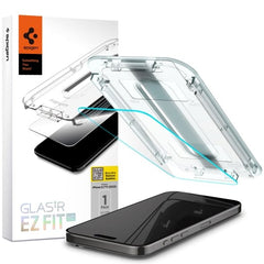 iPhone 15 Pro Max Spigen EZ Fit Glas.tR Skærmbeskyttelse - Case Friendly - Gennemsigtig