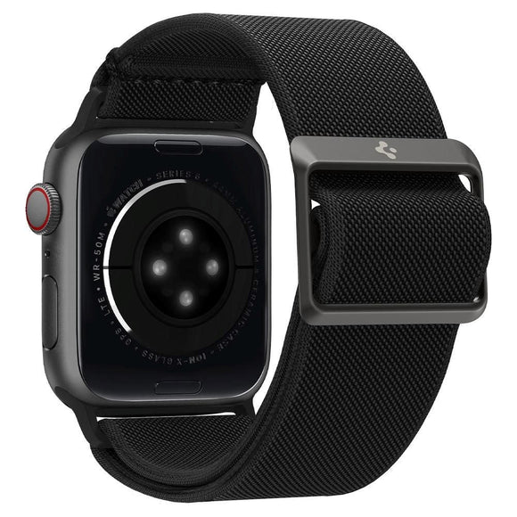 Spigen Fit Lite Apple Watch (42/44/SE/45/46/49mm) Stof Rem - Sort