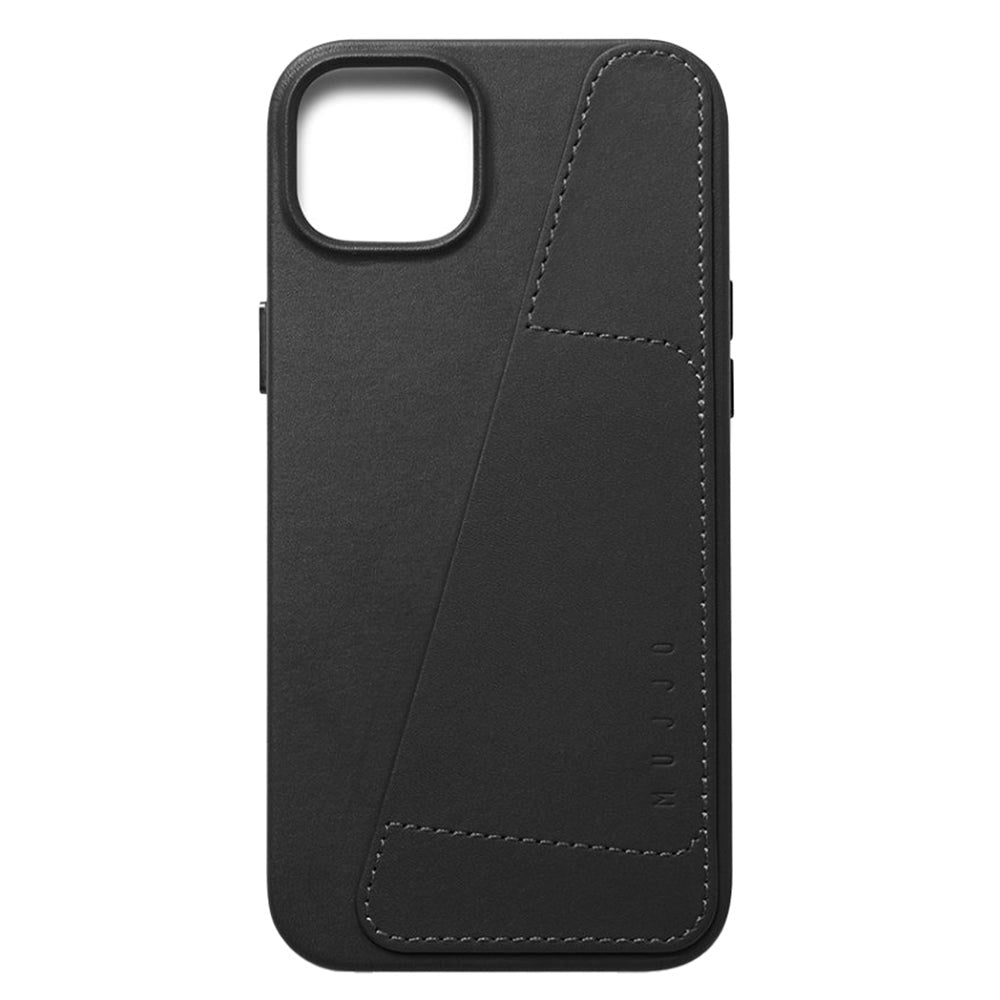Mujjo iPhone 14 Plus Leather Wallet Case - Sort