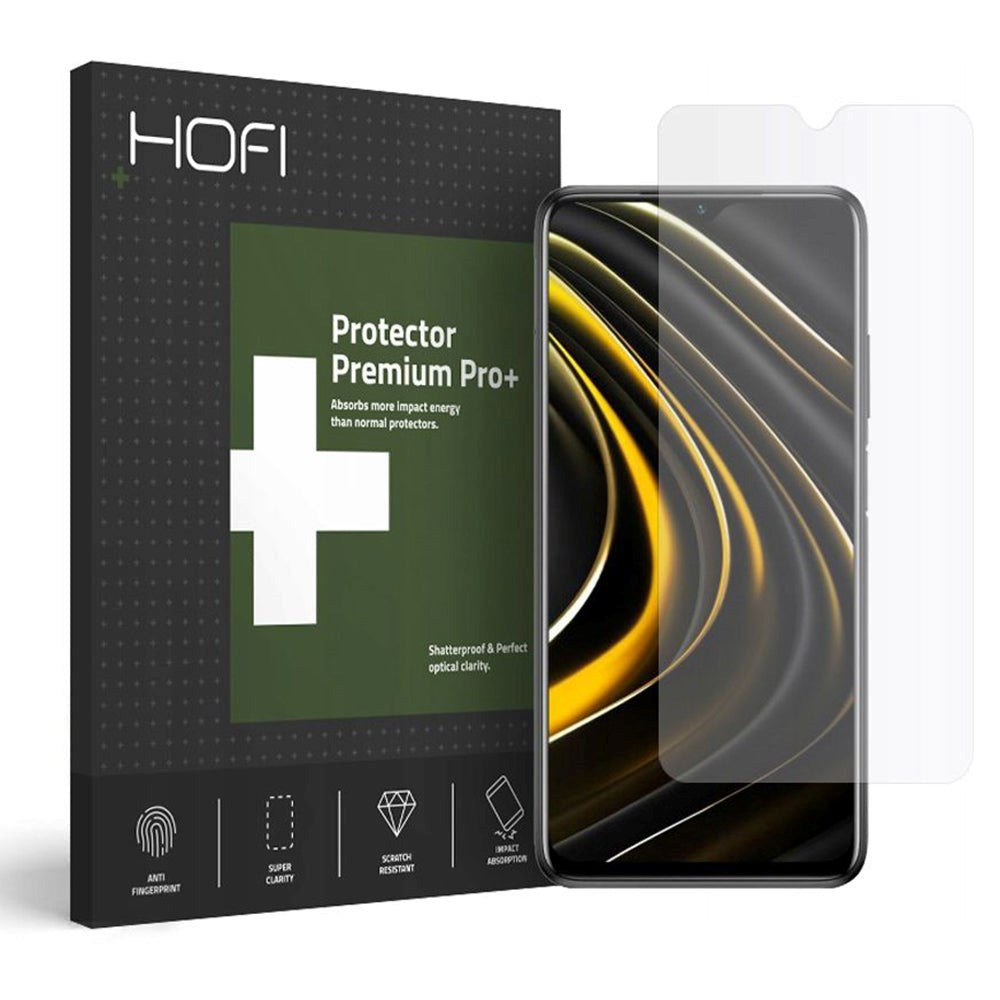 Xiaomi Poco M3 Hofi Hybrid Pro+ Skærmbeskyttelse - Case Friendly - Gennemsigtigt