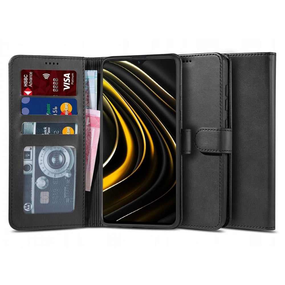 Xiaomi Poco M3 Tech-Protect Wallet 2 m. Pung - Sort