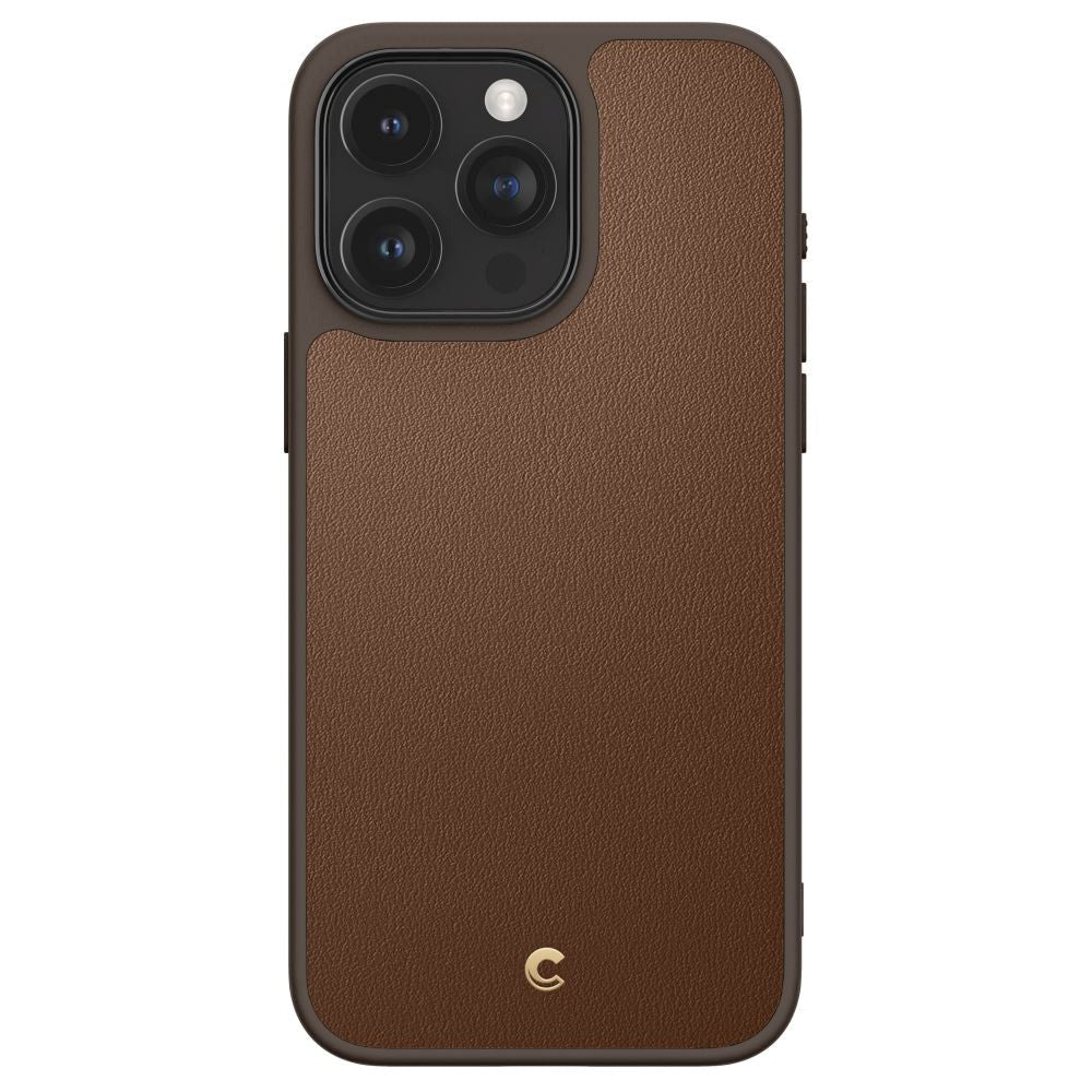 iPhone 15 Pro Max Cyrill Kajuk Mag Hybrid Cover m. Strop - MagSafe Kompatibel - Saddle Brown