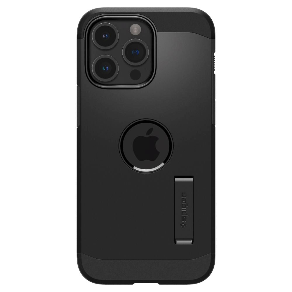 iPhone 15 Pro Max Spigen Tough Armor Cover m. Kickstand - MagSafe Kompatibel - Sort - (DEMO)