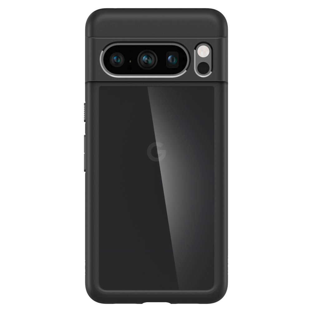 Google Pixel 8 Pro Spigen Ultra Hybrid Cover - Gennemsigtig / Sort