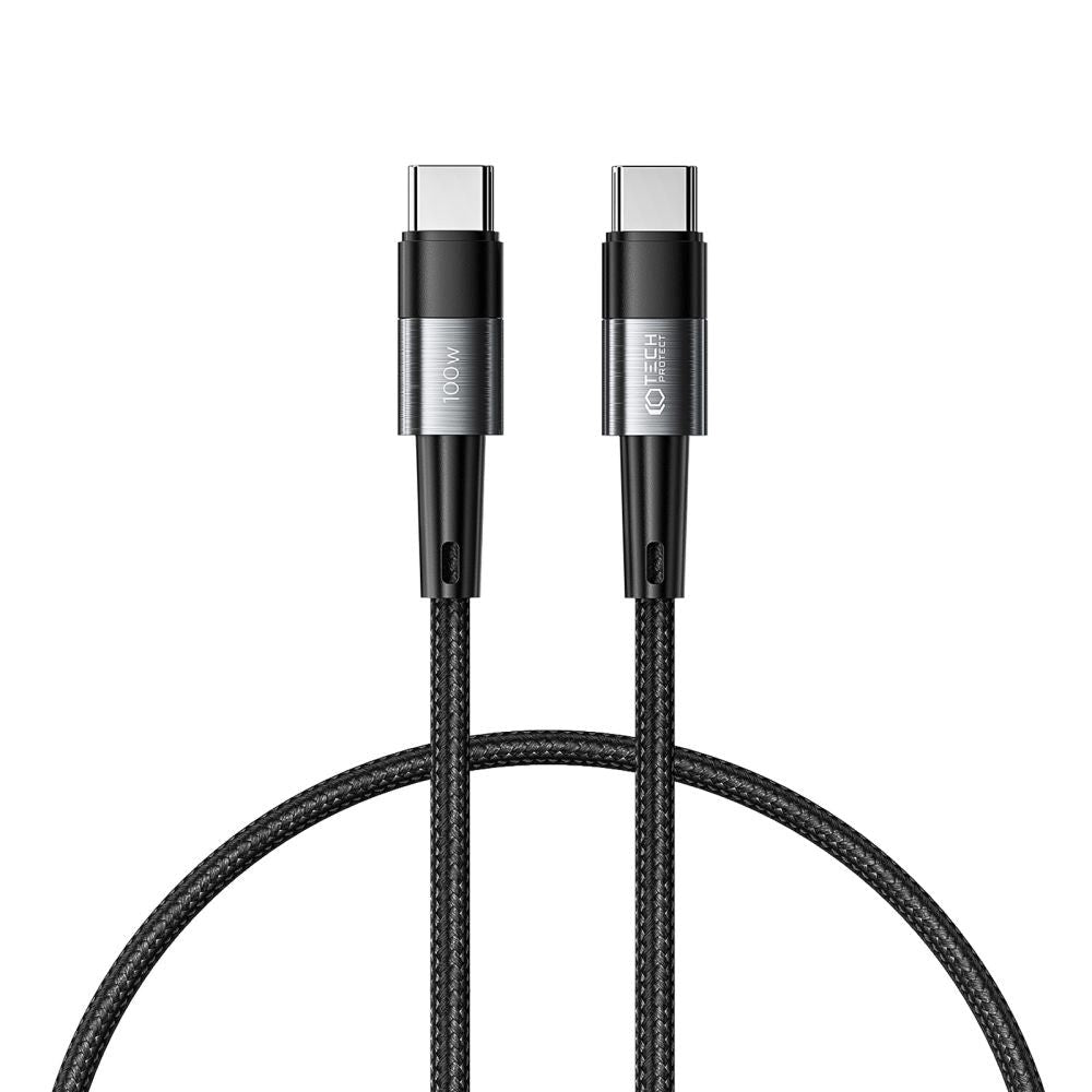 Tech-Protect Ultraboost PD 100W/5A USB-C til USB-C Kabel 25cm - Sort