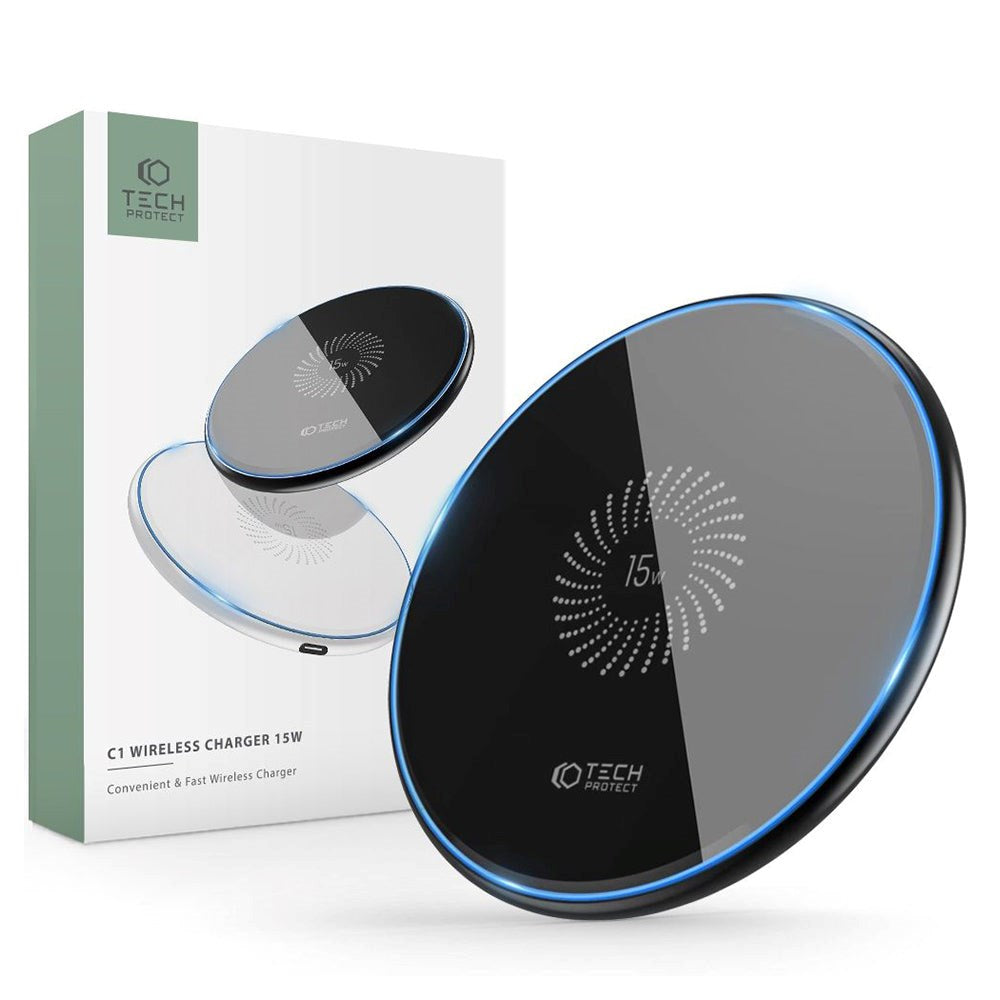 Tech-Protect C1 Trådløs Oplader 15W - Sort