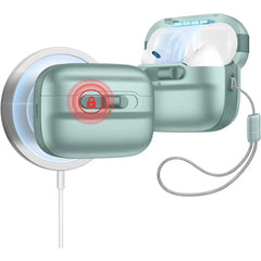ESR AirPods Pro (1. & 2. Gen.) HaloLock Pulse Cover - MagSafe Kompatibel - Grøn