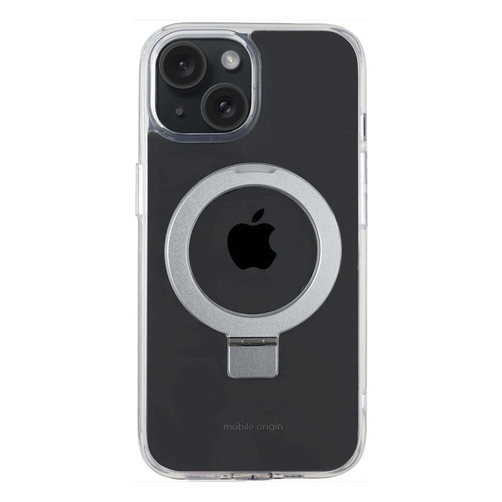 iPhone 15 Mobile Origin RingMag Fleksibelt Plastik Cover - Gennemsigtig