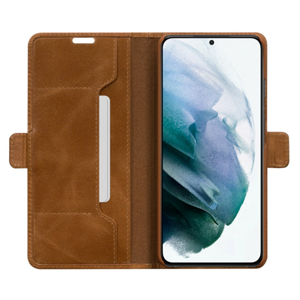 Samsung Galaxy S21+ (Plus) dbramante1928 Copenhagen Slim Læder Cover m. Pung - Tan