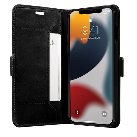 iPhone 13 Pro Max dbramante1928 Copenhagen Slim Ægte Læder Cover m. Pung - Black