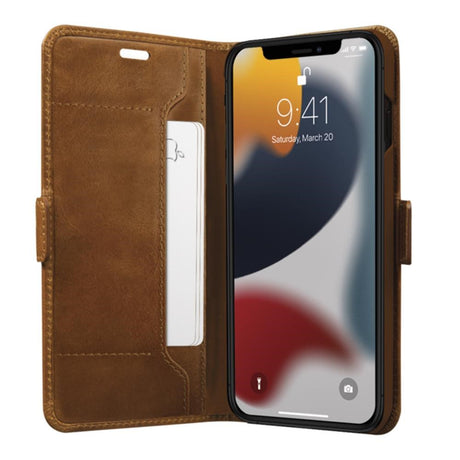 iPhone 13 Pro dbramante1928 Copenhagen Slim Ægte Læder Cover m. Pung - Tan