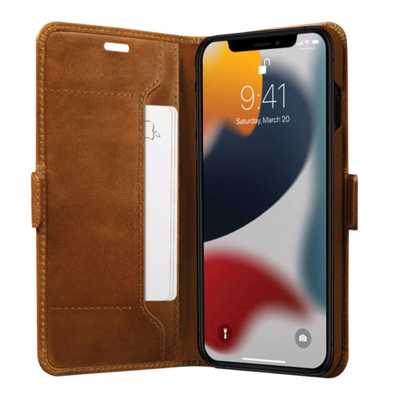 iPhone 13 Mini dbramante1928 Copenhagen Slim Ægte Læder Cover m. Pung - Tan