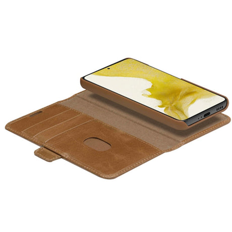 Samsung Galaxy S22+ (Plus) dbramante1928 Lynge Ægte Læder Magnet Cover - Tan