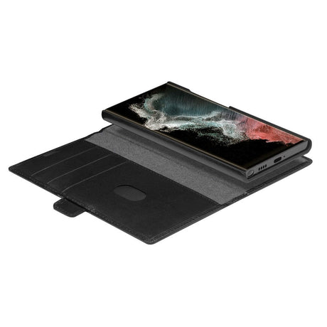 Samsung Galaxy S22 Ultra dbramante1928 Lynge Ægte Læder Magnet Cover - Black