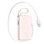 Joyroom JR-PR2 35W PowerBank m. Udtrækkeligt USB-C Kabel & Indbygget USB-C Kabel - 10.000 mAh - Lyserød